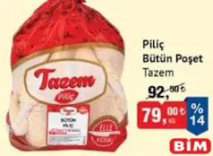 TAZEM PİLİÇ BÜTÜN POŞET TAZEM PİLİÇ BÜTÜN POŞET